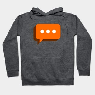 Speech bubble vector icon for apps and websites. Hoodie